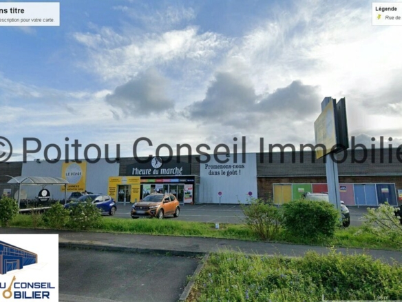 LOCAUX COMMERCIAUX À LOUER DANS LA ZONE MENDÈS FRANCE À NIORT 300 M2